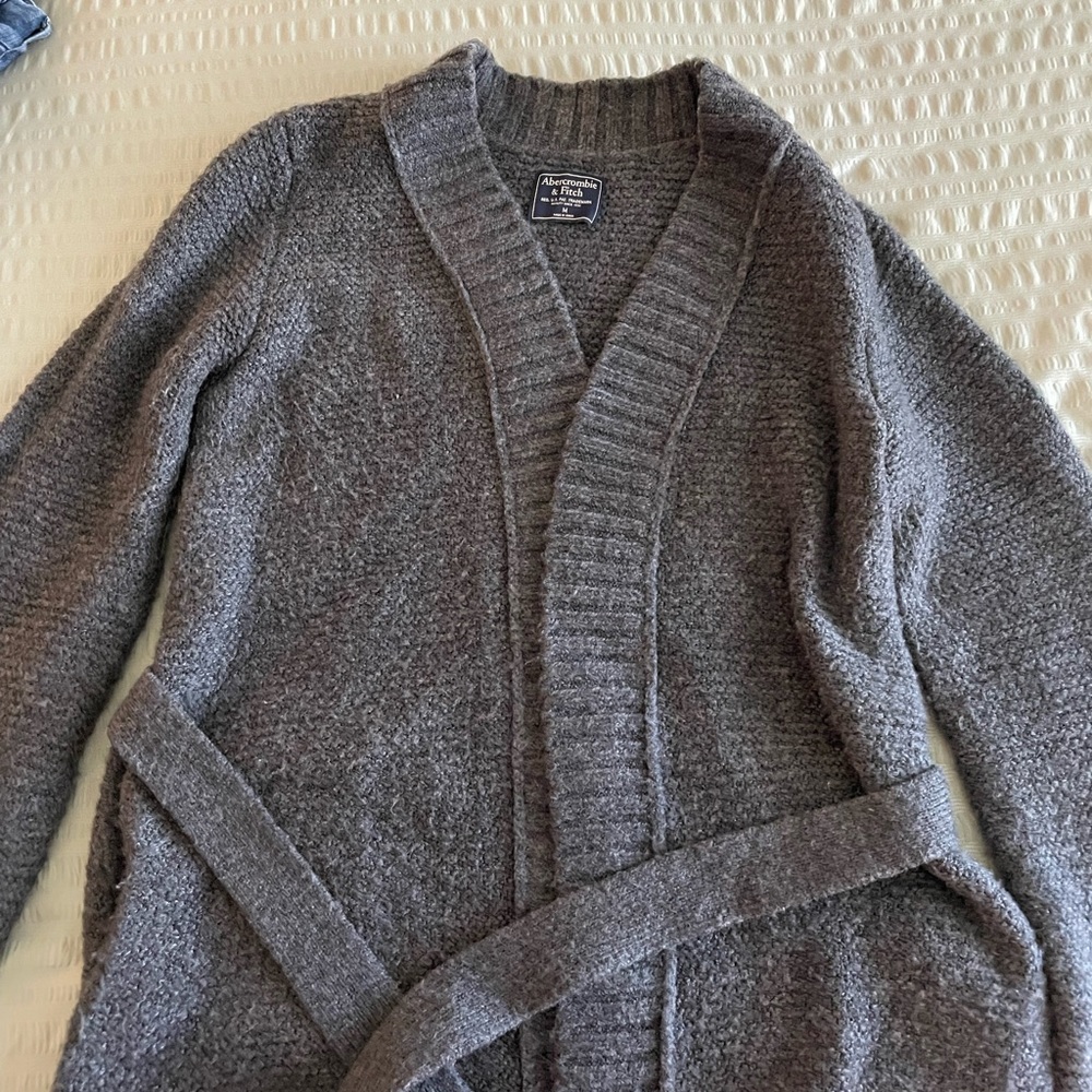 Tie waist cardigan with pockets